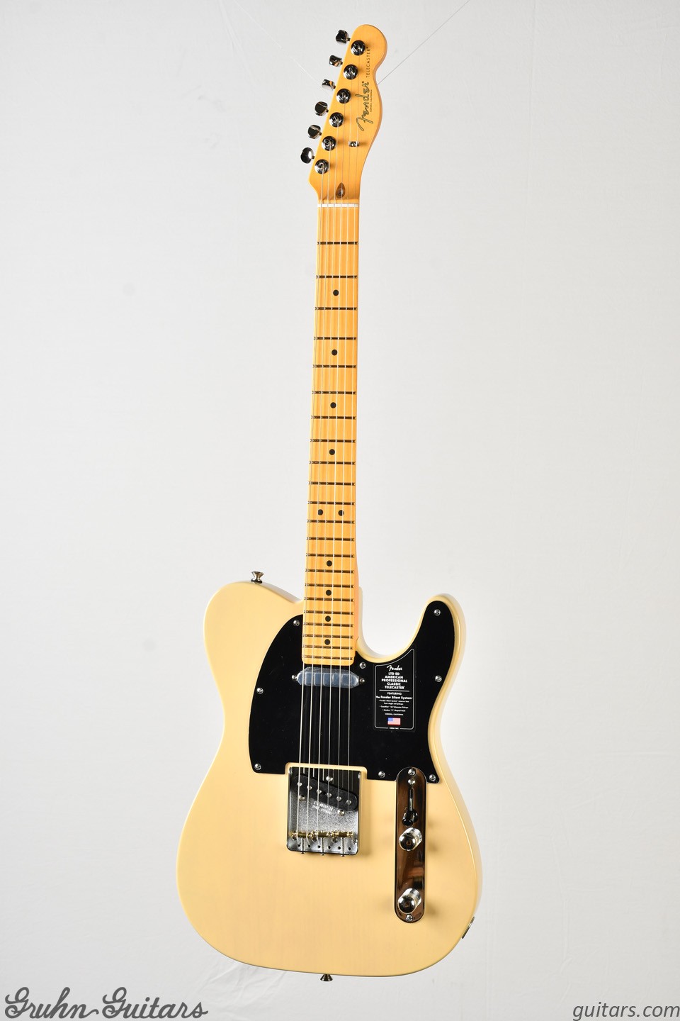 Fender Limited Edition American Professional Classic Telecaster (Silent System) - Vintage Blonde at Gruhn Guitars