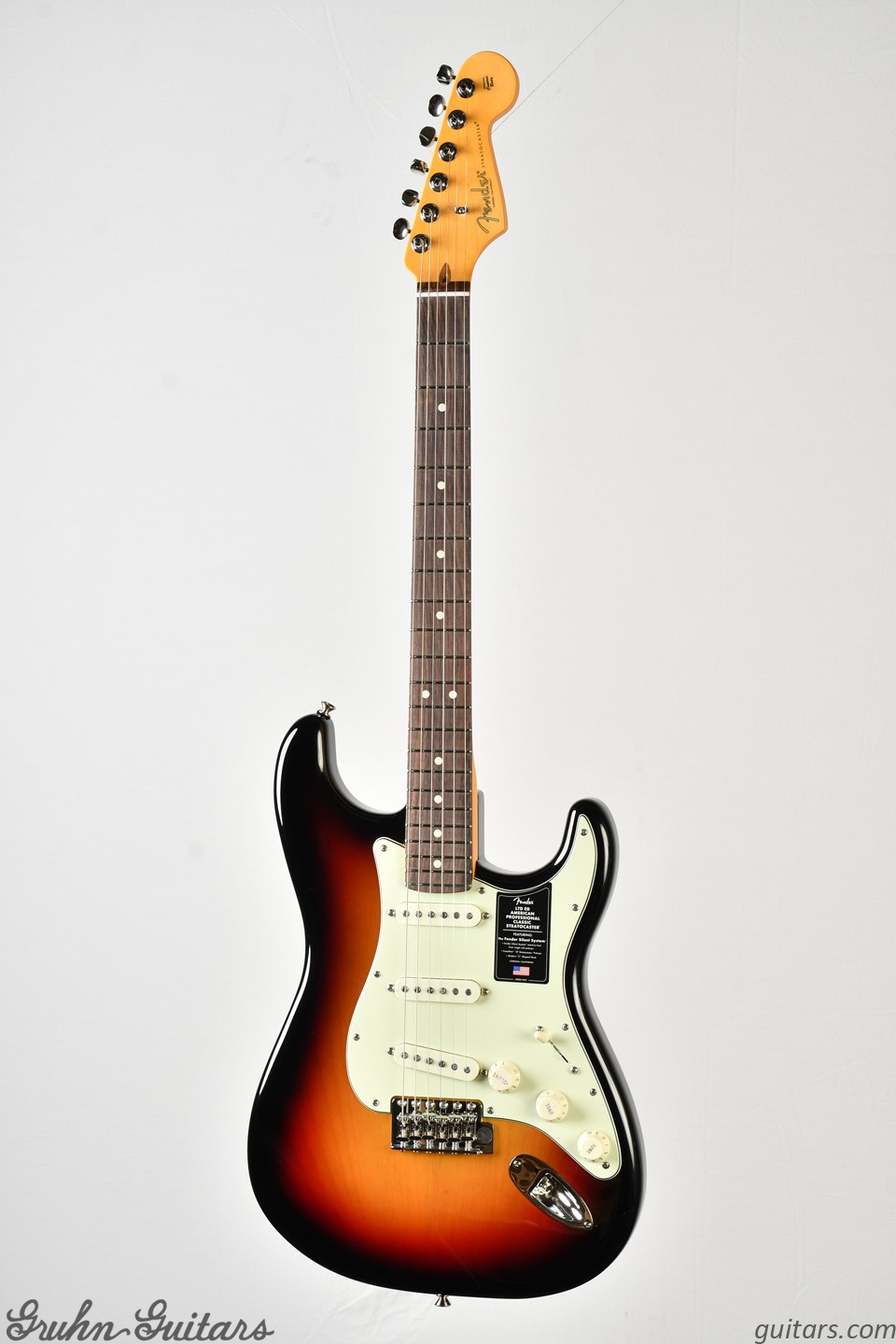 Fender Limited Edition American Professional Classic Stratocaster (Silent System) - 3 Color Sunburst at Gruhn Guitars