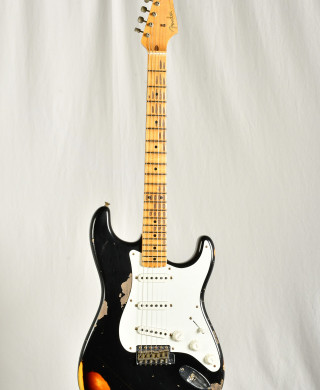 Fender Custom Shop 58 Stratocaster Maple Neck Heavy Relic - Black