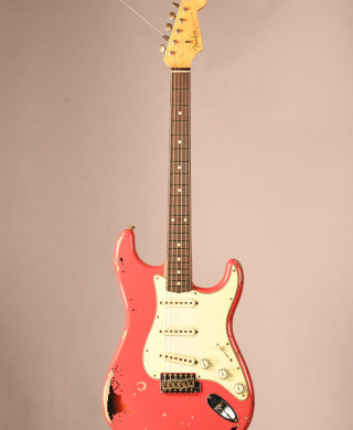 stor Kritik gå ind Fender Custom Shop Michael Landau 1963 Stratocaster Relic - Fiesta Red Over  3-Color Sunburst New | Gruhn Guitars