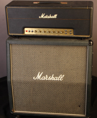 （アキ）Marshall 1982 bass lead 120w Marshall 1974 MKII amp and 1960 Lead 100 cabinet 1974